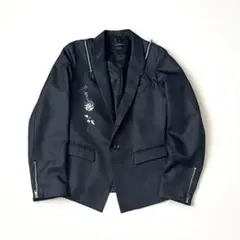 【美品】CIVARIZE　ショルダーZIP テーラードジャケット 　薔薇プリントのサムネイル