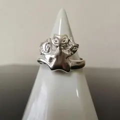 シルバー猫リング