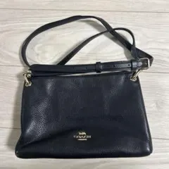 COACH ショルダーバッグ ブラック レザー