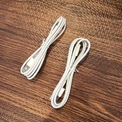 Lightningケーブル 2本セット ホワイト