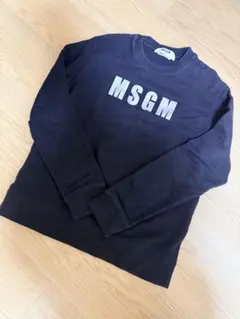 MSGM milano スウェット トレーナー ロゴ　黒　ブラック　S