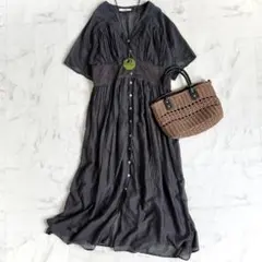 美品＊ジャーナルスタンダートレリューム エンブロイダリーギャザーワンピース