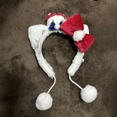 USJ キャラクターカチューシャ ホワイト/レッド