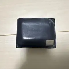 CK CALVIN KLEIN 二つ折り財布 ネイビー