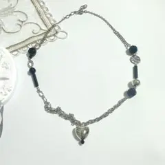 ハート型チャーム付きネックレスNo.R001