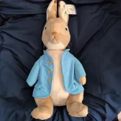 ピーターラビット ぬいぐるみ 水色ジャケット