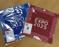 EXPO 2025 小風呂敷　ミャクミャク　青・えんじセット