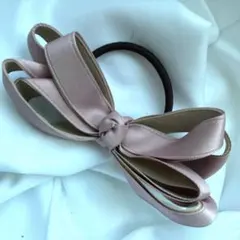 ヘアゴム　ヘアポニー　ヘアアクセサリー　ヘアアレンジ　新品　リボン型　かわいい