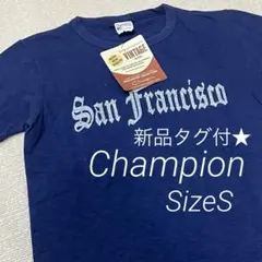 【新品タグ付き】チャンピオン ヴィンテージ加工 半袖 ポロシャツ レディース S