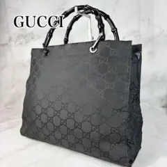 GUCCI グッチ バンブーハンドバッグGGキャンバス 0021016 - メルカリ