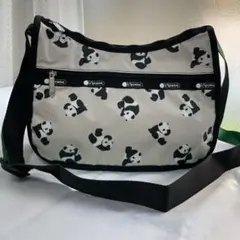 新品未使用レスポートサック　パンダ柄　ショルダーバッグ　付属ポーチ無し　斜めがけ