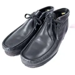 Clarks クラークス ワラビー スムースレザー 黒 UK7.5 25.5cm - メルカリ