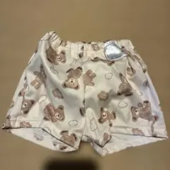 クマ柄 ベビー水着 80