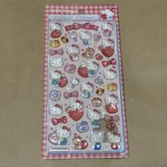 ハローキティ赤　ボンボンドロップシール