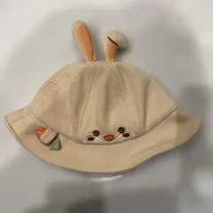 ウサギ耳 ベビー帽子 48センチ