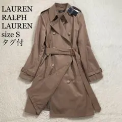 未使用タグ付 ローレンラルフローレン トレンチコート ミドル丈 コットン