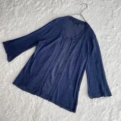 FRAYE 針織衫 藏青 M 棉 嫘縈 七分袖 外套 薄款 深藍色