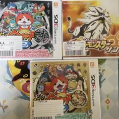 3DS ソフト 3本セット 妖怪ウォッチ ポケモン