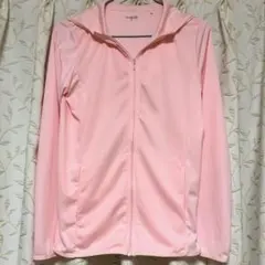 極美品 GU アクティブ UVカット フルジップパーカー Sサイズ ピンク