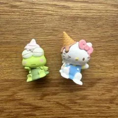 とろりーんマスコット　ハローキティ＆けろけろけろっぴ　2点セット