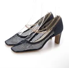 【美品】DIANA メッシュパンプス ネイビー