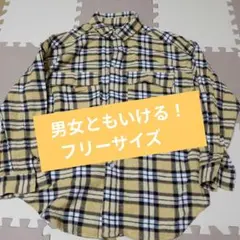 アメリカンホリック　Disney チェック柄シャツ イエロー サイズFのサムネイル