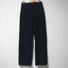 ユニクロ タックワイドパンツ ブラック S