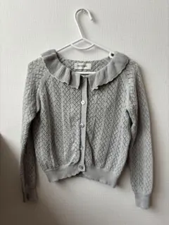 【美品】【PETITMIG】 フリルカーディガン 3-4Y