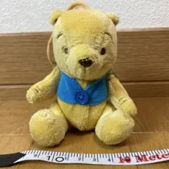 くまのプーさん　ぬいぐるみ　ストラップ　レトロ　ディズニー　Disney