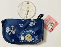 スヌーピー　マチ広タイプ　エコバッグ　タグ付き