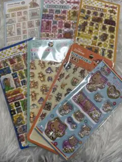 新品未開封 ブロックシール / ぷくぷくシール / カプセルシール 7枚セット