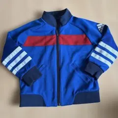 値下げ‼️adidas ジップアップジャケット 青 赤