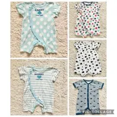 半袖ロンパース 60-80cm 5点セット