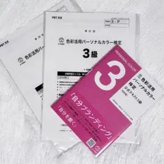 色彩活用パーソナルカラー検定3級公式テキスト 過去問セット｜パーソナルカラー資格