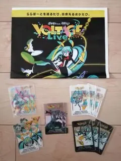 ポケモン 初音ミク ポケミクライブ ららぽーと クリアカード 全5種　計12枚