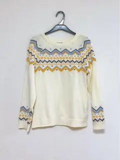 GLOBAL WORK【キッズ】ガラクルーニット 男女兼用 XXL