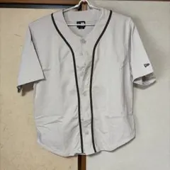 ニューエラ　ベースボールシャツベージュXLのサムネイル