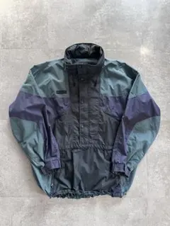 90s Columbia ナイロンアノラック カーキ ヴィンテージ テック系 