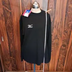 タグ付き　Mizuno ブラック ロングスリーブTシャツ
