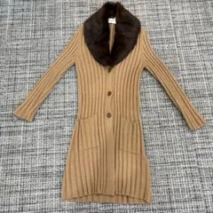 【美品】DOLCE&GABBANA リブニット ロングカーディガン コートのサムネイル