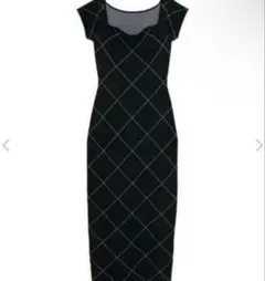 melt the lady fleeting check dress