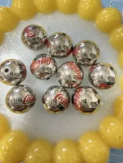 ビーズ　コーラ　１５㎜