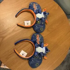 パリディズニーランド スティッチ ぬいぐるみ付きカチューシャ　2個セット