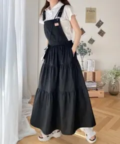 2wayティアードサロペットワンピース JaVa ジャバコラボ