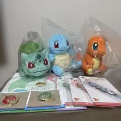 一番くじ ポケモン 30周年 C賞 カントー地方 旅立ちの3匹 ぬいぐるみ
