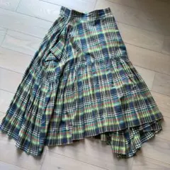 美品✨ヴィヴィアンウエストウッド 変形 フリル ミニスカート チェック