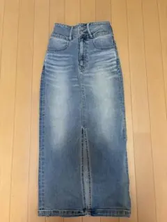 AZUL ライトブルー デニムタイトスカート