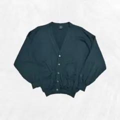 ニットカーディガン　ヴィンテージ　　グリーン