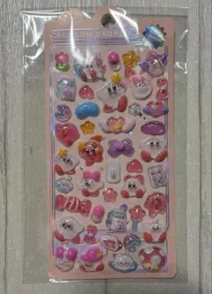 ボンボンドロップシール 3D 立体ぷくぷくシール カービー