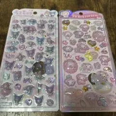 正規品　サンリオ　うるちゅるポップシール　マイメロ　クロミ　キティ　3枚